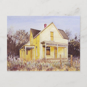Yellow Summer Home- postcard
