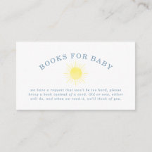 Yellow Sun Blue Gingham Baby Shower Books For Baby