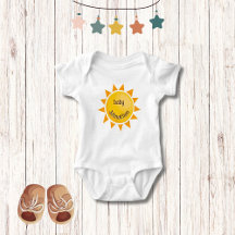 Yellow Sun | Cute Adorable Unisex Monogram 