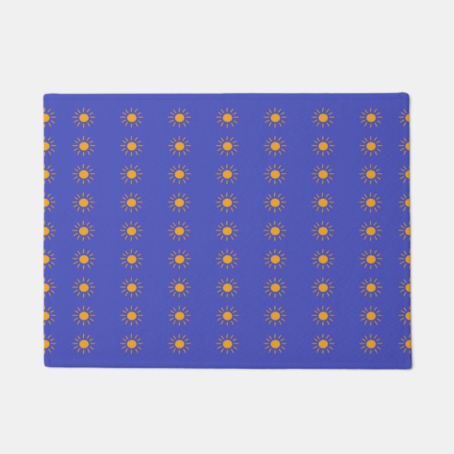 Yellow sun pattern doormat (Front)