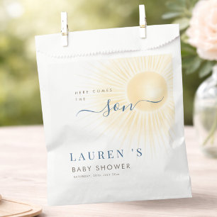 Yellow Sun Sunshine Baby Shower Thank you Favour Bag