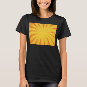 Yellow Sunburst Background – Retro Vintage Texture T-Shirt