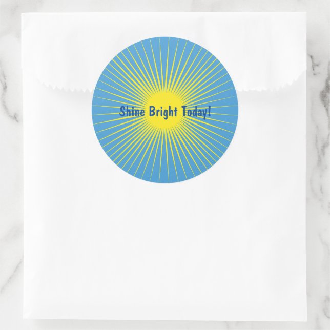 Yellow Sunburst Sticker (Bag)