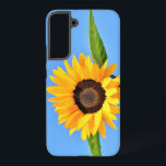 Yellow Sunflower Against Sun On Blue Sky Samsung Galaxy Case<br><div class="desc">Yellow Sunflower Against Sun on Blue Sky - Summer Day - Photo Flower Nature - You can also personalize - Choose / Add Your Unique Photo - Image / Text - Name / Colour / Font / Size / more - Make Your Special Gift - Resize and move or remove...</div>