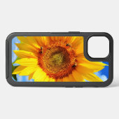 Yellow Sunflower and Bees on Blue Sky - Summer Day Otterbox iPhone Case (Back Horizontal)