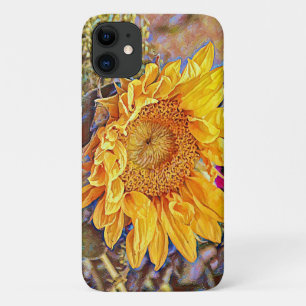 Yellow Sunflower Art Phone Case