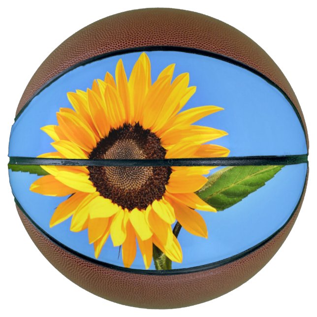 Yellow Sunflower Basketball (Front)