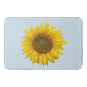 Yellow Sunflower Bath Mat