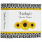 Yellow Sunflower Black White Damask Recipe Binder