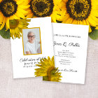 Yellow Sunflower Blossoms Celebration of Life