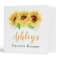 Yellow Sunflower Bridal Shower Recipe Binder
