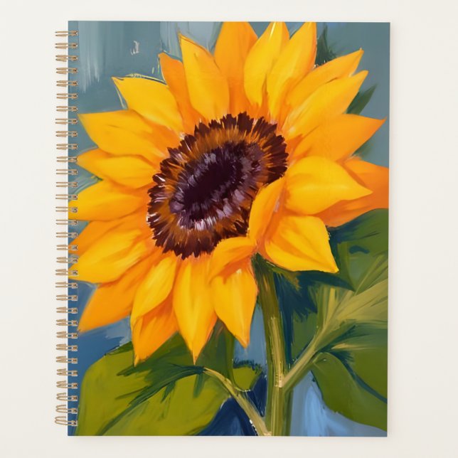 Yellow Sunflower Bright Watercolor Floral (Devant)