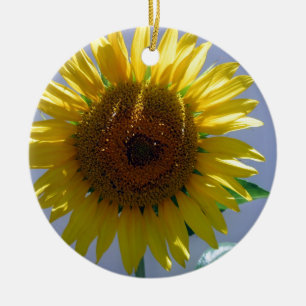 Yellow Sunflower Ceramic Ornament