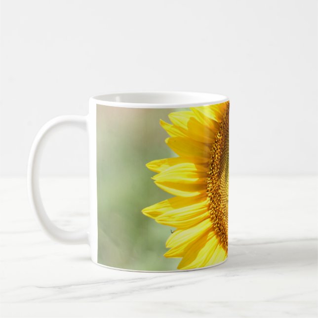 Yellow sunflower coffee mug (Left)