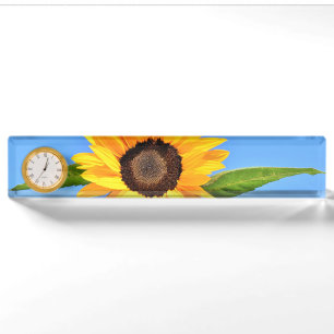 Yellow Sunflower Desk Name Plate