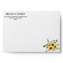 Yellow Sunflower Eucalyptus String Light Wedding