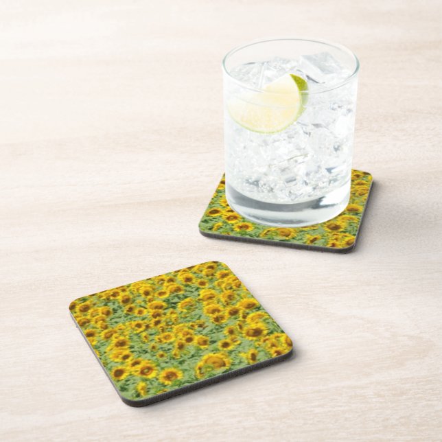 Yellow Sunflower Field Coaster (Right Side)