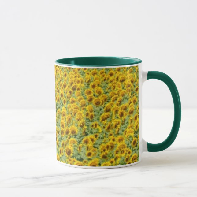Yellow Sunflower Field Mug (Right)