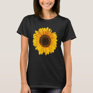 Yellow Sunflower Floral Watercolor Positivity T-Shirt