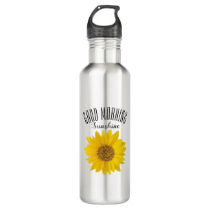 Yellow Sunflower Good Morning Sunshine 710 Ml Water Bottle