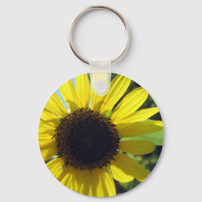 Yellow Sunflower Keychain (Front)