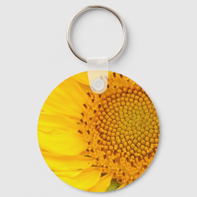 Yellow Sunflower Keychain (Front)