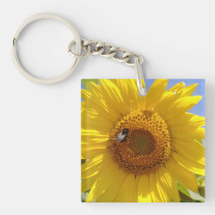 Yellow Sunflower Keychain