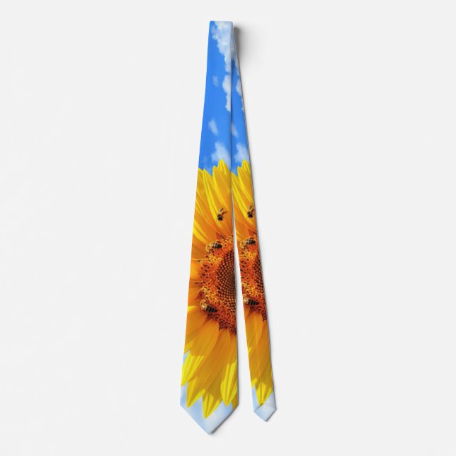 Yellow Sunflower Neck Tie (Front)