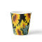Yellow Sunflower on Black Latte Mug
