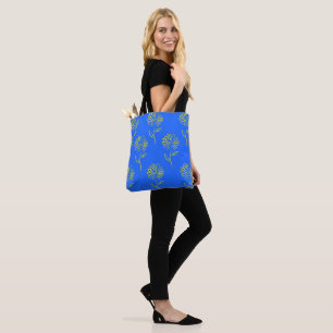 Yellow Sunflower Pattern  Tote Bag
