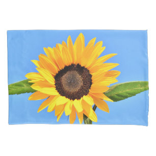 Yellow Sunflower Pillow Case Blue Sky