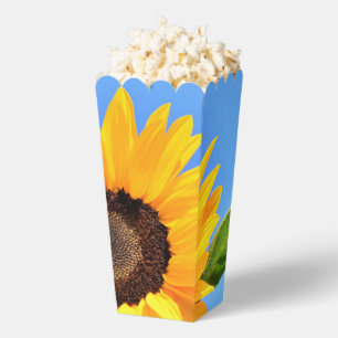 Yellow Sunflower Popcorn Box