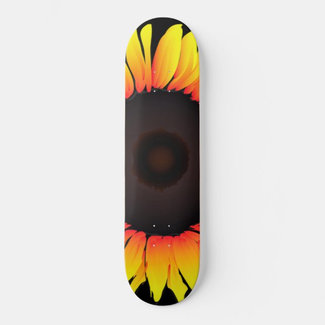 Yellow Sunflower Skateboard (Front)