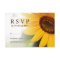 Yellow Sunflower Summer Wedding RSVP Card