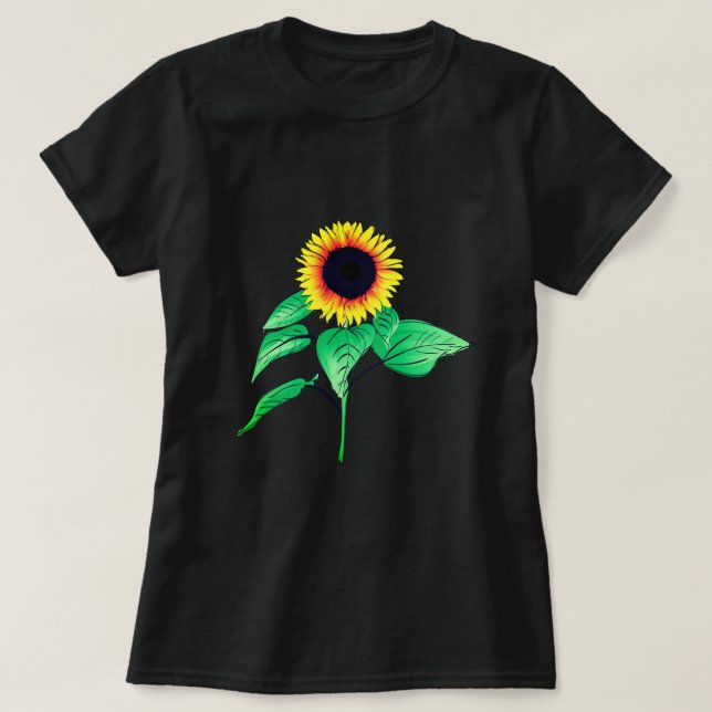 Yellow Sunflower T-Shirt (Design Front)