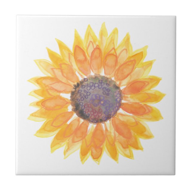 Yellow Sunflower Tile (Front)