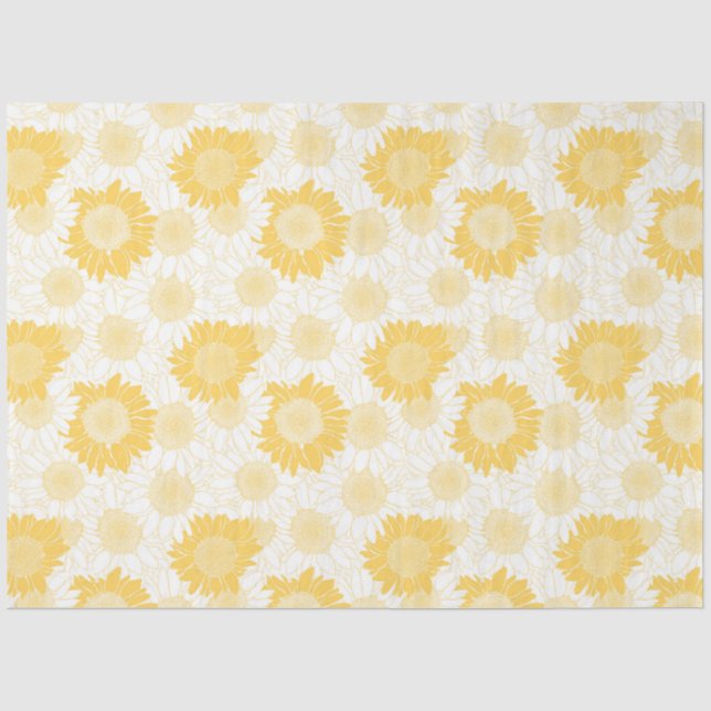 Yellow Sunflower Tissue Paper (Front)
