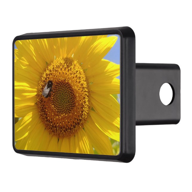 Yellow Sunflower Trailer Hitch Cover (Left)