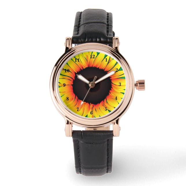 Yellow Sunflower Watch (Front)