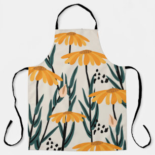 Yellow sunflowers apron