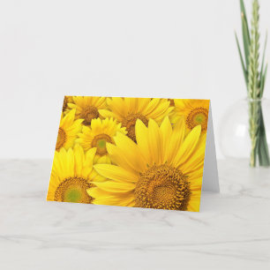 Yellow Sunflowers Card