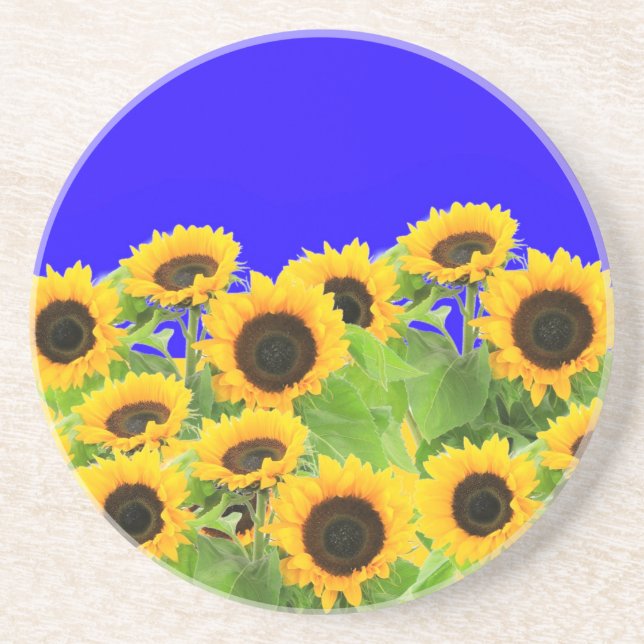 Yellow Sunflowers Coaster (Front)