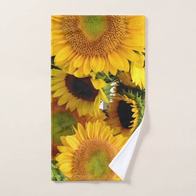 Yellow Sunflowers Fresh from the Farmers Market Hand Towel (Hand Towel)