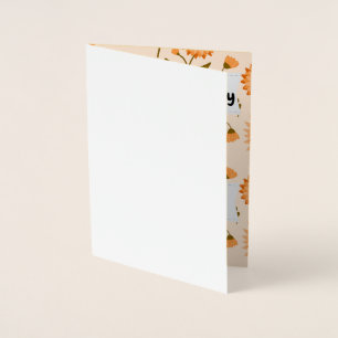 Yellow Sunflowers Happy Mother's Day Love You Mom  Foil Card