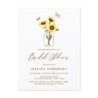 Yellow Sunflowers in Mason Jar Bridal Shower