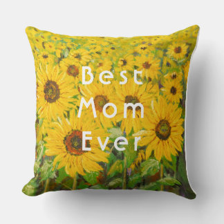 yellow sunflowers Mother's Day pillow