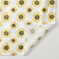 Yellow Sunflowers Pattern Wall Tapestry