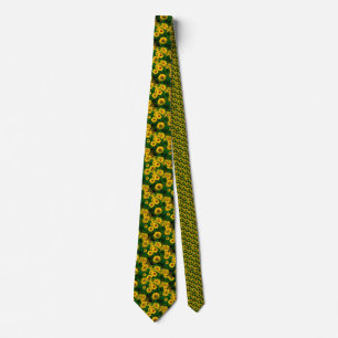 yellow sunflowers tie