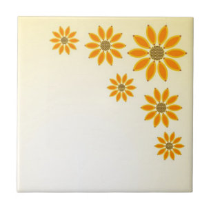 Yellow Sunflowers Tile