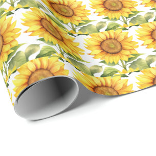 Yellow Sunflowers Wrapping Paper